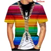 Hommes t-shirts 2023 hommes et femmes été drôle nouveauté créatif couleur crayon 3d impression T-shirt Cool mode décontracté à manches courtes hauts