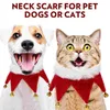 Abbigliamento per cani Bandane natalizie Bandana Sciarpa per animali Fallcat Fazzoletto da collo Sciarpe Accessori festivi Abiti per il collo Costume Party Cani Cravatta