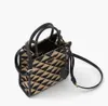 Tote Bolso grande Symbole Bolsos bordados Bolsos de compras Bolso de hombro para mujer Asa de tela Triangular Metal Moda Letras Marca Bolsillo