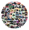 100pcs-pack dessin animé camion autocollants pour enfants en gros vinyle autocollant étanche ordinateurs portables voiture scrapbooking bouteille d'eau guitare boîte planche à roulettes JDM bagages décalcomanie