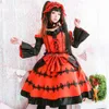 Anime kostuums anime date een live tokisaki kurumi cosplay komen pruik fancy gotische lolita prinses jurk dames nachtmerrie Halloween feest outfit z0301