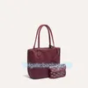 Bolsas de ombro de couro da moda Bolsa de compras frente e verso GY Tote Mini Anjou Bolsa feminina masculina Designer de luxo Corpo cruzado com bolsa pequena Tote Hobo