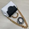 Kadın Çanta Çantası Crossbody Omuz Çantası Düz ​​Orijinal Deri Donanım Kafası El Torbaları Cowhide Çıkarılabilir Zincir Tutamak Leydi Çanta Yüksek Kalitesi