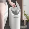 Waste Bins Bathroom 7L 8L Smart Trash Can Dustbin Garbage Electric Intelligent Waste Bin Kitchen Storage Basket Sensor for Rubbish Bucket 230306