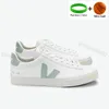 Veja Sports Shoes Womens Sneakers Shoes Man Classic White Unisex Fashion 커플 채식 스타일 원래 Veja Campo 사이즈 36-45