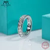 خواتم الزفاف anujewel 35mm d color Band Ring 925 Silver Engagement for Women بالجملة 230303