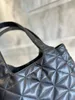 Modna torba do koszyka spożywczego duża pojemność torba na zakupy luksusowe jedno ramię designerka torebka crossbody czarno -biała