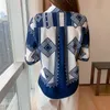 Kvinnors blusar skjortor Spring Autumn Long Sleeve Shirts Fashion Print Ladies Shirts 230303