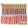 Brillant à lèvres Maquillage Nouveau Rouge à Lèvres Liquide Mat Brillant à Lèvres 24 Couleurs Différentes Haute Qualité Drop Delivery Santé Beauté Lèvres Dhodk