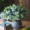 Decorative Flowers Home Decor Artificial Simulated Green Leaves Plant Christmas Wedding Decoration Tabletop Nordic Ornamental Plants