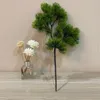 Flores decorativas planta artificial rama de pino bienvenida Bonsai accesorios hogar El jardín boda fiesta escuela patio decoración