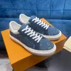 Ollie sneakers rubber shoes outsole letter combination flower coach Luxembourg Samothrace sneakers men's design denim canvas shoes leather casual shoes sneakers