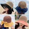 Wide Brim Hats Simple Panama Foldable Floppy Girls Straw Hat Sun Beach Women Summer UV Protect Travel Cap Lady Female Eger22