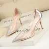 Упомянутые ноги Stiletto Women's High Heels Women's Fashion Fashion Женская обувь свадебная обувь высокая каблука прозрачная драгоценный камень
