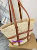 Fashion Y&L Lady Totes Designer Handbag Women Shoulder Bags Designers Popular Summer Straw Woven Shopping Bag New Purse Luxury Handbags Large Capacity Leather Strap