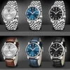 Wristwatches Fashion Military Men's Watch Mechanical Automatic Stainless Steel Case 30M Life Waterproof Sports Winding