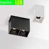 Downlights 10pc Geek Square COB LED 10W 20W 220V Oberfläche montiert Decke Spots Lichter Lampen für Home Innenbeleuchtung