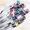 Canetas esferográficas estudantes colorf Crystal Ball Diy Blank Pen School Office Signature BH2542 TQQ Drop Drop Business Industrial Writi Dhab6