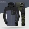 Jaquetas de caça masculinas lã térmica jaqueta térmica Terne Autumn Inverno ao ar livre à prova d'água à prova d'água Roupa de escalada uniforme militar 5xlhunt