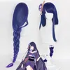 Anime kostuums 2022 Game Genshin Impact Raiden Shogun Baal Cosplay Come Halloween Party Jurk voor vrouwen Girls Full Set gratis verzending Z0301