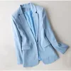 Kadın Suitler Blazers kadın ceket iş takımları bahar sonbahar çizgisi kadınlar blazers ceketler ince uzun kollu blazer kadınlar takım elbise 5xl 6xl 7xl 230306