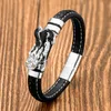 Charm Bracelets Feng Shui Guardian Leather Bracelet Men Women Brave Troops Wristband Jewelry Gold Black PIXIU Wealth Lucky