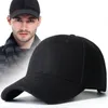 Casquettes de baseball Casquette de baseball pour hommes chapeau d'hiver en laine épaissie grande circonférence de la tête chapeau mode casquette de camionneur chaude Sport de plein air chapeau de papa 230306