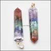 Charms Retro Colorf Stone Natural Amethyst lapis Lazi 7 Colors Laryes Beads Pillars подвески оптом