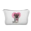 Storage Bags Cute And Funny Dog Print Cosmetic Bag Outdoor Portable Woman Toilet Customizable School Teacher Gift Toiletry Makeup