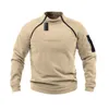 Men's Hoodies Sweatshirts PFNW Stand Collar Men's Solid Color Sweater Spring Autumnn Loose Outdoor Warm Breathable Tactical Casual Fashion Tops 12A5332 230303