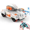 RC Robot 2 4G Tank Kinderen speelgoed voor jongens afstandsbediening auto gebaar gecontroleerd waterbom elektrisch gepantserde jeugd speelgoedcadeau 230303