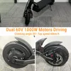 UE Original Kaabo Mantis 10 60V 18.2AH Electric Scooter V2 Kickscooter 2000 W podwójny silnik dla dorosłych 65 km/h Speed ​​Smart Kick Scooter Włączenie VAT