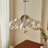 Magic Bean Hanging Chandelier Nordic Multi-head Glass Ball LED Decoration Lights Bedroom Living Room Chrome Decor Lamp Fixtures