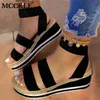 Sandaler McCKLE Sandaler Kvinnor Kilar Plattform Candy Color Ladies Hemp Shoes Ladies Summer Casual Slip On Strap Cross Cool Girls New Z0306