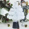 Decorazioni natalizie Mini USB Fibra Albero Decorazione 30 cm PVC Fai da te Desktop Decorazioni per la casa Gif per bambini