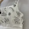 Sukienki pasa startowe projektant 23ss seksowne damskie sukienki koszule z literą koraliki krążkowe dziewczyny z czołgu Milan Top