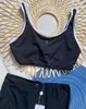 Summer Beach Sunshine Femme's Swimwwear Designer Swensuit High-De Néxure Bikini C Lettre en diamant Stitching Sexy Sweet Maillot de bain en deux pièces Bikinis