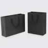 Present Wrap 10st / Black Paper Bag Gift Festival Wrapping Paper Bag Kraft Paper Party Gift Bag Support Anpassad 1 Färg Simple 230306