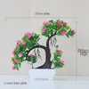 Fleurs décoratives 1 pc Plante Artificielle Bonsaï Pour Tabl El Bureau Décoration De Jardin Simulation En Plastique En Pot Réaliste Ornement DIY