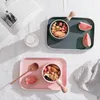 Ensembles de vaisselle assiette de petit déjeuner japonais créatif une personne bol en céramique poignée de ménage Dessert ensemble de vaisselle occidentale