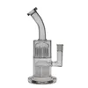 SAML Hookahs GLASS 10-11 Inch Tall DOUBLE MICRO 13 TO 13 bras arbres percolateur bong connecté avec bas verre dab rig Taille du joint 14.4mm PG3014