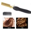 Hair Straighteners 2 in 1 Comb Electric Curler Wet Dry Use Flat Irons Heating For Black 230306