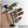 Rookpijpen 4,5 inch glashand voor met groen blauw bruin helder filtertips Colorf dikke pyrex st tabak pijp drop levering home dhadm