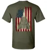 Men's T-skjortor unika US Navy F-14 Tomcat Fighter Display USA Flag T-shirt. Sommar bomull o-hals kort ärm herrskjorta s-3xl