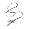 Pendant Necklaces Simple Necklace Jewelry Hip Hop PU Leather Cord Adjustable Trendy Bola Tie For Daily Work