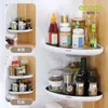 Bathroom Shelves ECOCO Triangular Corner Bathroom Shelf WallMounted Storage Rack Lotions Storage Kitchen Organizer For Bathroom Accessories 230303