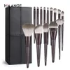 Инструменты макияжа Maange 7/12/14PCS Makeup Brush Set с держателем лицевой основой большой порошок румяной тени для век консилер красота макияж 230306