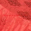 Tischdecke 10PCS Poly Jacquard Solide Esstischdecke El Bankett Hochzeit Leinen Runde Elegante Rote Abdeckungen Quadratische Tücher