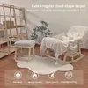 Carpet Cloud Shaped Bedside Carpet Soft Plush Bedroom Rugs Non Slip Floor Mat for Living Room Nursery Baby Play Mat Home Decorative Rug 230303