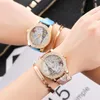 Avanadores de pulso Mulheres grandes relógios Moda Crystal Paris Eiffel Tower Leather Band Banda de quartzo Wristwatch Casual Ladies Watcheswristwatches wi